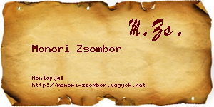 Monori Zsombor névjegykártya